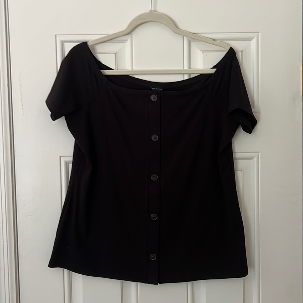 Ann Taylor Extra Large Button Front Top - image 1